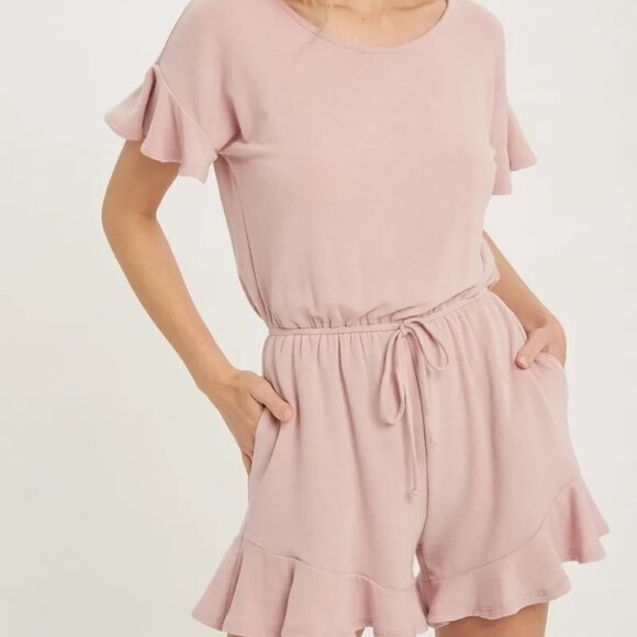 CLEAR OUT!!!! Ruffle Hem Romper - Picture 6 of 8